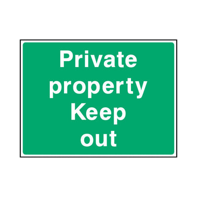 Private Property Keep Out - Landscape Sign - LN1 CA082 CA