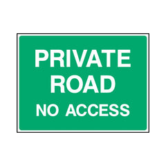 Private Road - No Access - Landscape Sign - LN1 CA096 CA