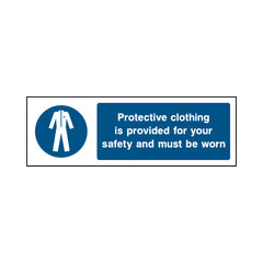 Protective Clothing Is Provided For Your Safety And Must Be Worn - Landscape Sign PC002 PC LN3