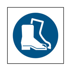 Protective Footwear Must Be Worn - Boots Icon - Square Sign PPE055 PPE SQ1