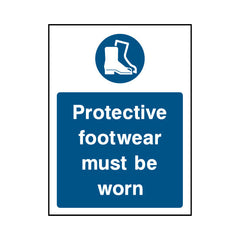 Protective Footwear Must Be Worn - Portrait Sign PPE040 PPE PT1