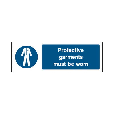 Protective Garments Must Be Worn - Landscape Sign PC001 PC LN3