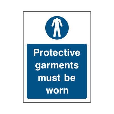 Protective Garments Must Be Worn - Portrait Sign PC007 PC PT1