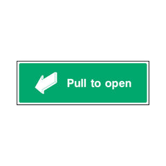 Pull Bar To Open V1 - Landscape Sign EE040 EE LN3