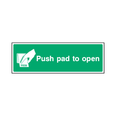 Push Pad To Open V1 - Landscape Sign EE041 EE LN3
