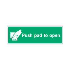 Push Pad To Open V1 - Landscape Sign EE041 EE LN3
