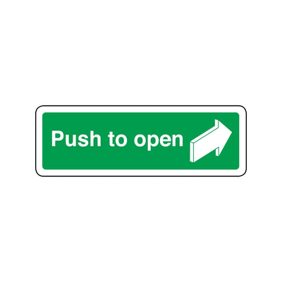 Push To Open Sign