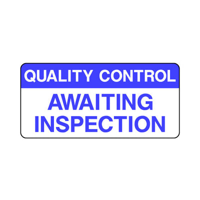 Quality Control Awaiting Inspection - Sticker Sheet QCS054 QCS ST1