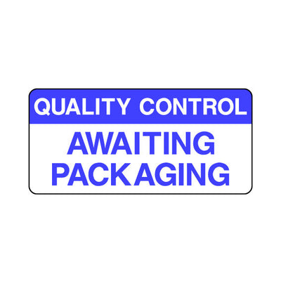 Quality Control Awaiting Packaging - Sticker Sheet QCS057 QCS ST1