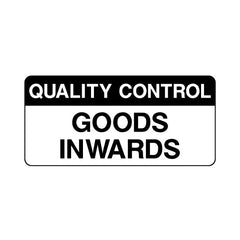 Quality Control Goods Inwards - Sticker Sheet QCS071 QCS ST1