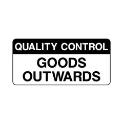 Quality Control Goods Outwards - Sticker Sheet QCS072 QCS ST1
