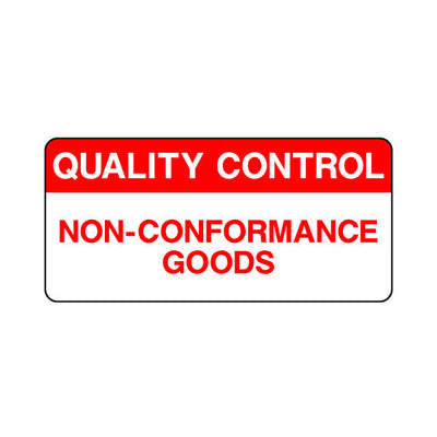 Quality Control Non-conformance Goods - Sticker Sheet QCS035 QCS ST1