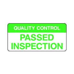 Quality Control Passed Inspection - Sticker Sheet QCS004 QCS ST1
