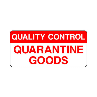 Quality Control Quarantine Goods - Sticker Sheet QCS033 QCS ST1
