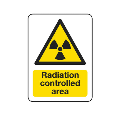 Radiation Controlled Area Sign