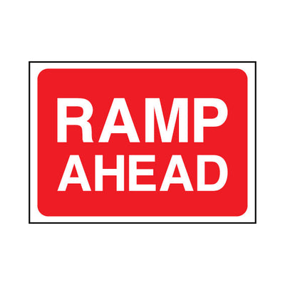 Ramp Ahead - Landscape Sign TRTW013 TRTW LN1