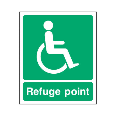 Refuge Point - Disabled Icon - Portrait Sign EE078 EE PT1