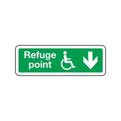 Refuge Point Down Alt Sign