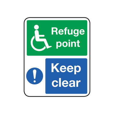 Refuge Point Keep Clear Sign