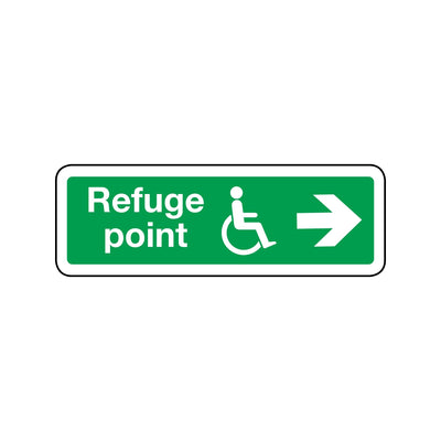 Refuge Point Right Sign