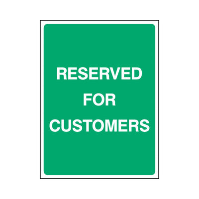 Reserved For Customers - Portrait Sign P086 PA PT1