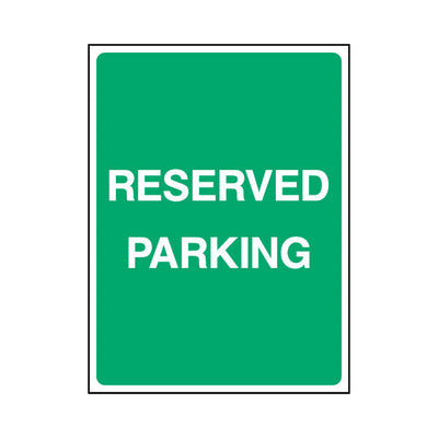 Reserved Parking - Portrait Sign P002 PA PT1