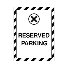 Reserved Parking - Portrait Sign v2 P012 PA PT1