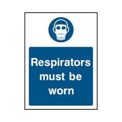 Respirators Must Be Worn - Portrait Sign PPE041 PPE PT1