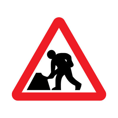Roadworks (UK Traffic) - Landscape Sign TRTW026 TRTW LN1