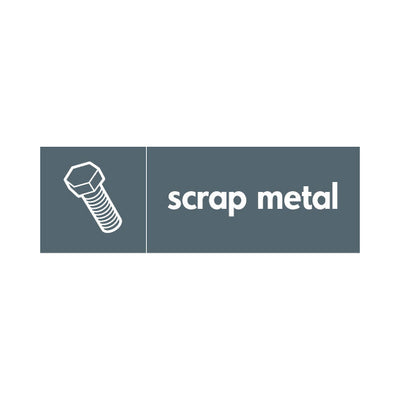 Scrap Metal & Icon - Landscape Sign MR020 MR LN3