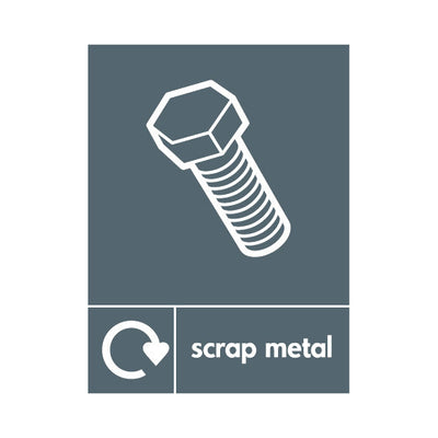 Scrap Metal & Icon Recycling - Portrait Sign MR063 MR PT1