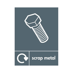 Scrap Metal & Icon Recycling - Portrait Sign MR063 MR PT1