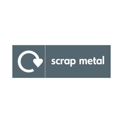 Scrap Metal Recycling - Landscape Sign MR009 MR LN3