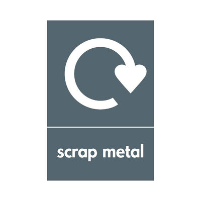 Scrap Metal Recycling - Portrait Sign MR041 MR PT1