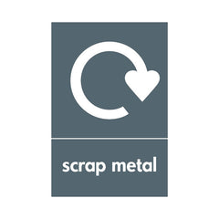Scrap Metal Recycling - Portrait Sign MR041 MR PT1