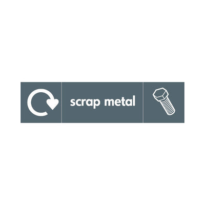 Scrap Metal Recycling & Icon - Landscape Sign MR031 MR LN3