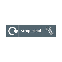 Scrap Metal Recycling & Icon - Landscape Sign MR031 MR LN3