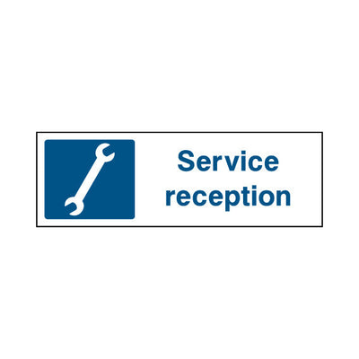 Service Reception - Landscape Sign GS017 GS LN3