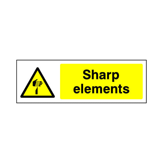 Sharp Elements - Machinery Warning Sign | UK Safety Sign - One Printer