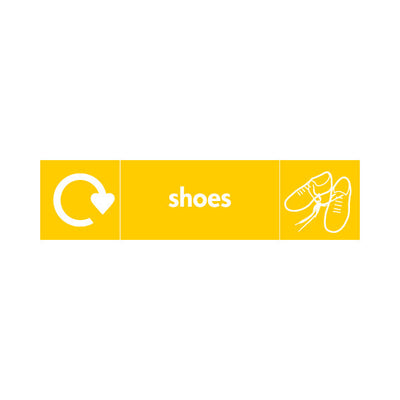 Shoes Recycling & Icon - Landscape Sign TCR011 TCR LN3