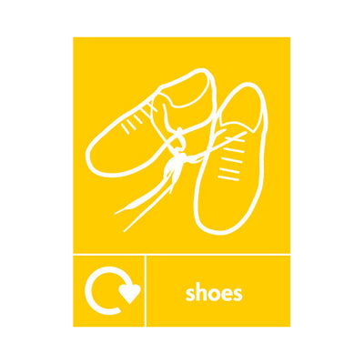 Shoes Recycling & Icon - Portrait Sign TCR023 TCR PT1