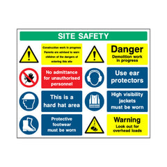 Site Safety - Main Site Entrance Sign (v2) Landscape - Landscape Sign - LN1 CN011 CN