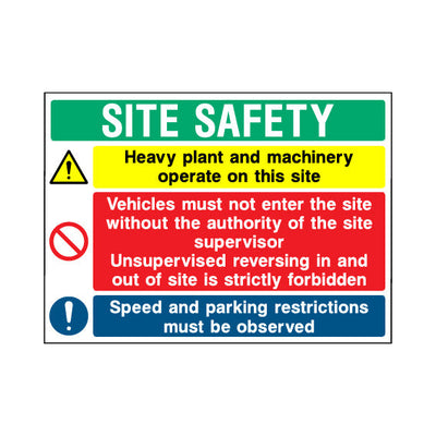 Site Safety - Main Site Entrance Sign (v5) Landscape - Landscape Sign - LN1 CN017 CN