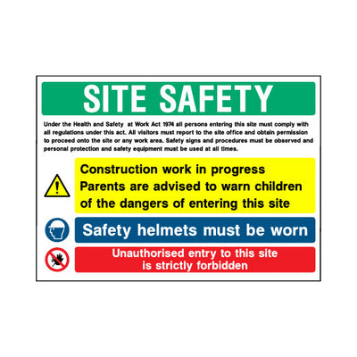 Site Safety - Main Site Entrance Sign (v6) Landscape - Landscape Sign - LN1 CN018 CN