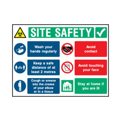 Site Safety Mixed Icons Landscape - Landscape Sign - LN1 CN124 CN