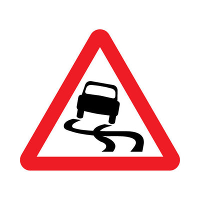 SliPPEry Road - Landscape Sign UKT031 UKT LN1