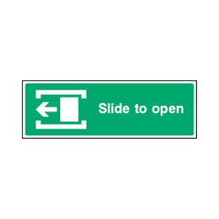 Slide To Open & Icon Left - Landscape Sign EE037 EE LN3