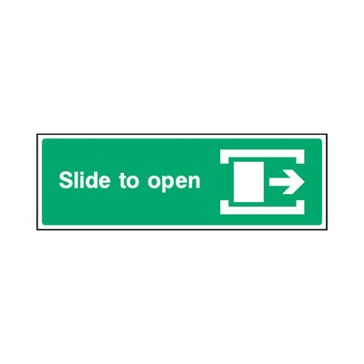 Slide To Open & Icon Right - Landscape Sign EE038 EE LN3