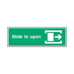 Slide To Open & Icon Right - Landscape Sign EE038 EE LN3