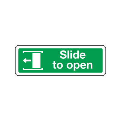 Slide To Open Sign